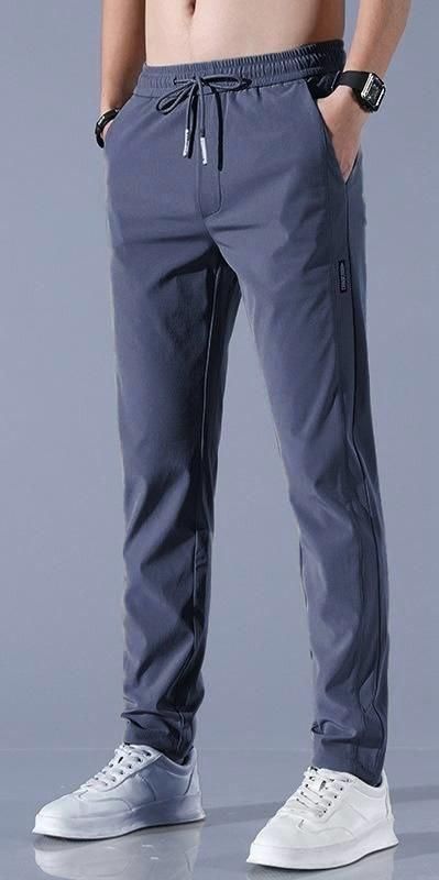 🔥Buy 1 Get 1 Free💥🤩 PREMIUM MEN'S HIGH STRETCH SKINNY LYCRA PANTS(Black & Gray) 🔥