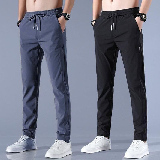 🔥Buy 1 Get 1 Free💥🤩 PREMIUM MEN'S HIGH STRETCH SKINNY LYCRA PANTS(Black & Gray) 🔥