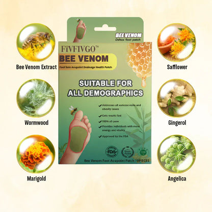 DetoxBee™ - Bee Venom Foot Patches 🐝✨ (Buy 1 Get 1 Free🔥🔥)